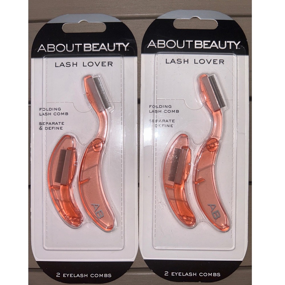 About Beauty Lash Lover Folding Lash Comb Set of 2 Pink
